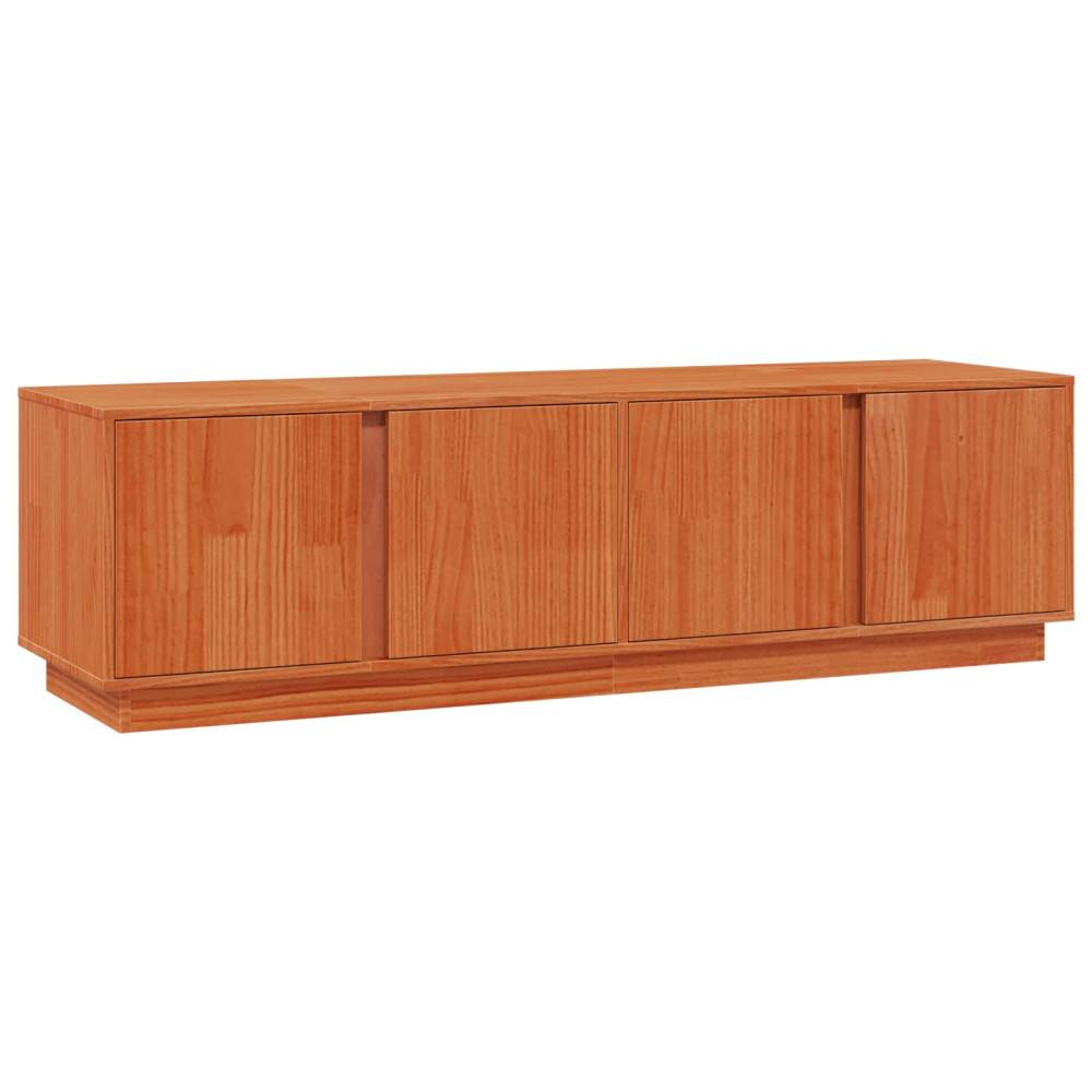 Produktbild för TV-skåp VaxBrun 140 x 40 x 40 cm Massivt furu