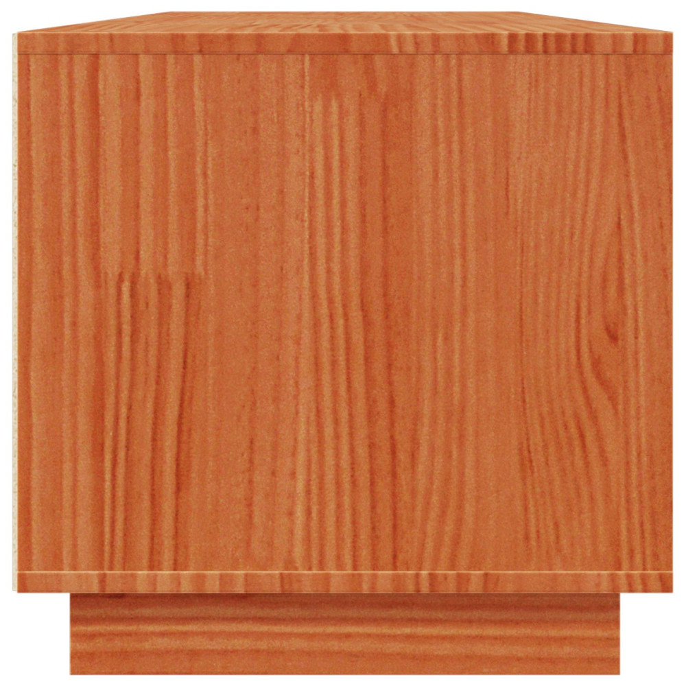 Produktbild för TV-skåp VaxBrun 140 x 40 x 40 cm Massivt furu