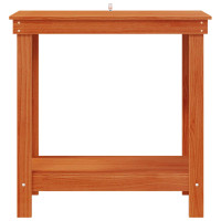 Produktbild för Arbetsbänk med hylla VaxBrun 80 x 50 x 80 cm Massivt furu