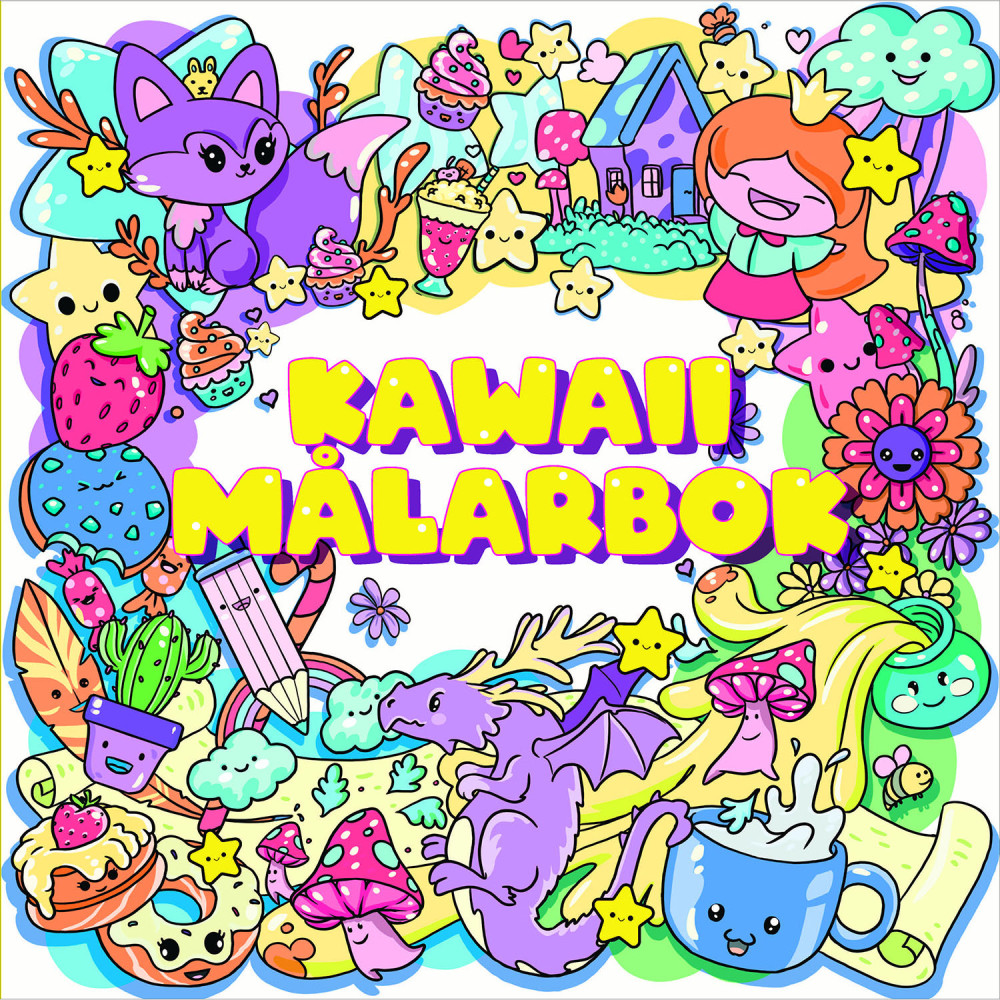 Produktbild för Kawaii målarbok