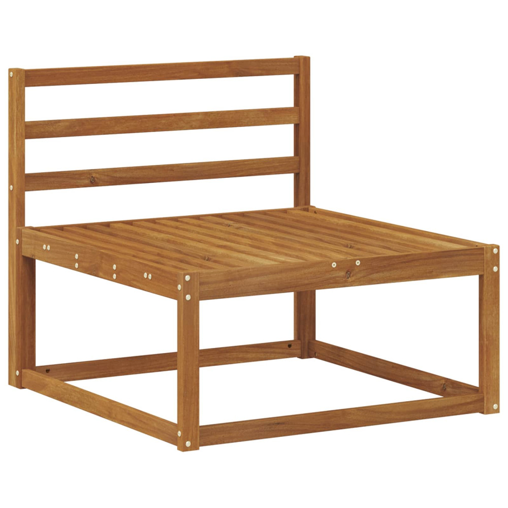 Produktbild för Utomhus Mellansoffa Naturfärg 79 x 83 x 73 cm