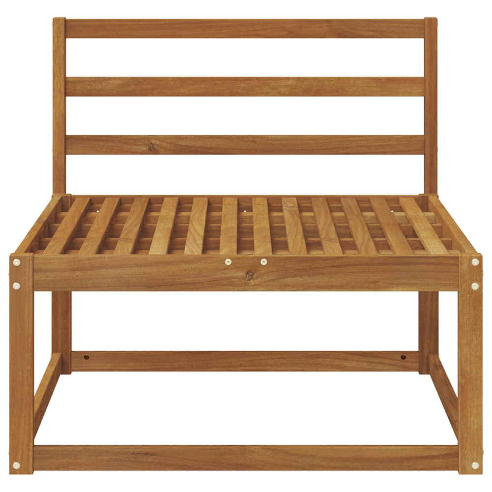 Produktbild för Utomhus Mellansoffa Naturfärg 79 x 83 x 73 cm
