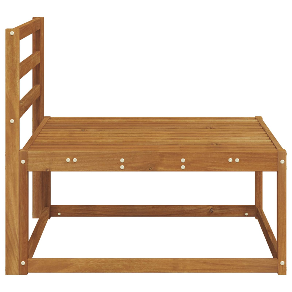 Produktbild för Utomhus Mellansoffa Naturfärg 79 x 83 x 73 cm
