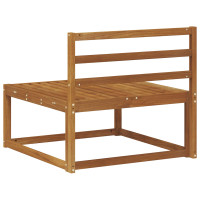 Produktbild för Utomhus Mellansoffa Naturfärg 79 x 83 x 73 cm