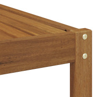 Produktbild för Utomhus modulsoffa med kudde Naturfärg 115 x 83 x 73 cm