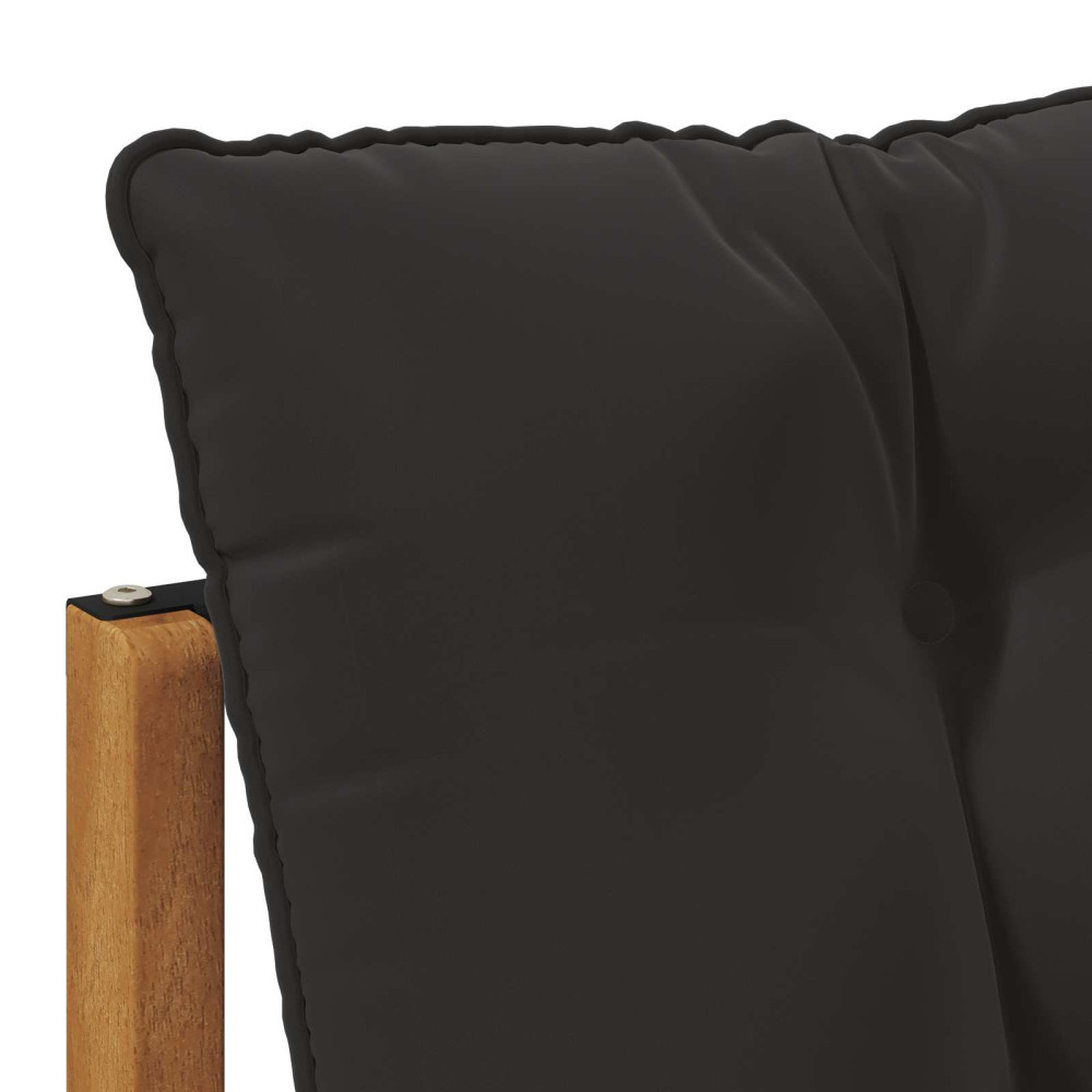 Produktbild för Modulsoffa utomhus mitt och hörn med kudde 7 Stycke Naturfärg