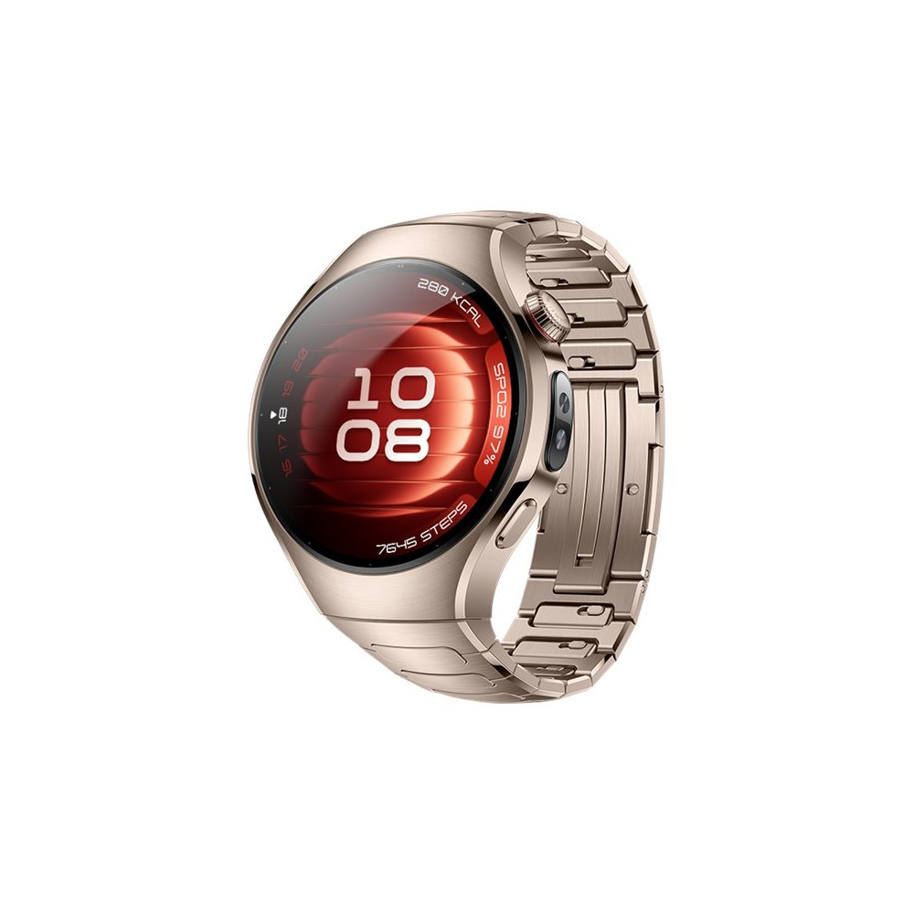Produktbild för Huawei Watch 5 - 904L rostfritt stål - smart klocka med rem - sand gold - sandguld