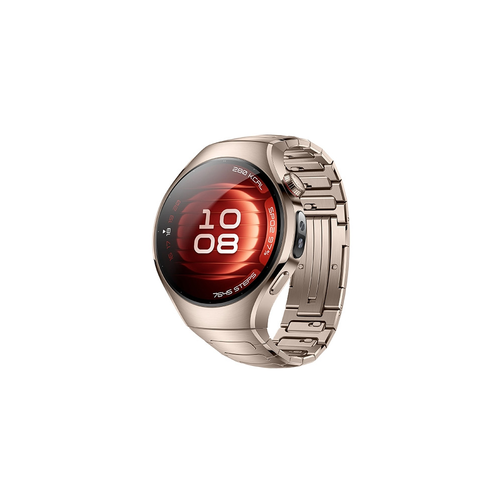 Produktbild för Huawei Watch 5 - 904L rostfritt stål - smart klocka med rem - sand gold - sandguld