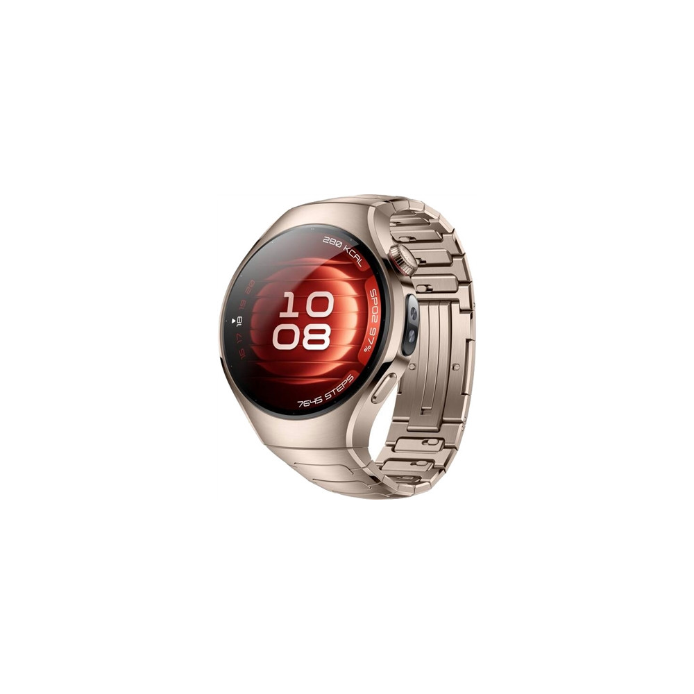 Produktbild för Huawei Watch 5 - 904L rostfritt stål - smart klocka med rem - sand gold - sandguld