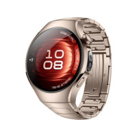 Produktbild för Huawei Watch 5 - 904L rostfritt stål - smart klocka med rem - sand gold - sandguld