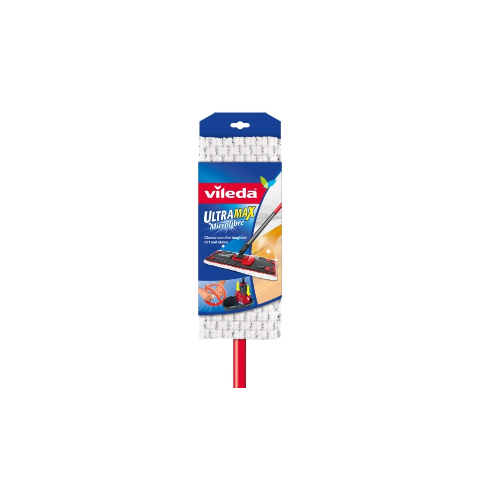 Produktbild för Vileda Ultramax Mop, Fiber, Laminat, Klinkers, Trä, Våt, Sva...