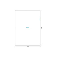 Produktbild för MediaRange MRINK141, Vit, Permanent, 210 x 148.5, A4, Matte,...