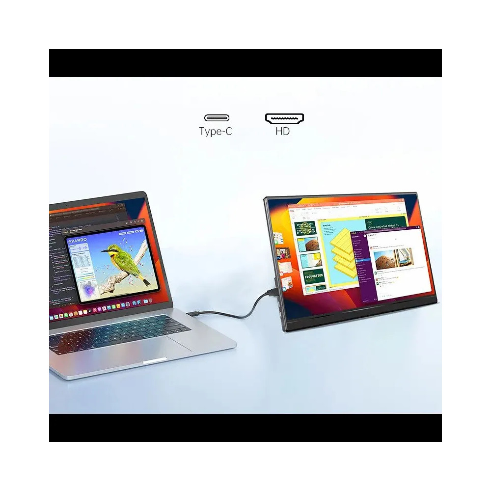 Produktbild för Extralink Smart Life S15 14" | Bärbar skärm för bärbara dato...
