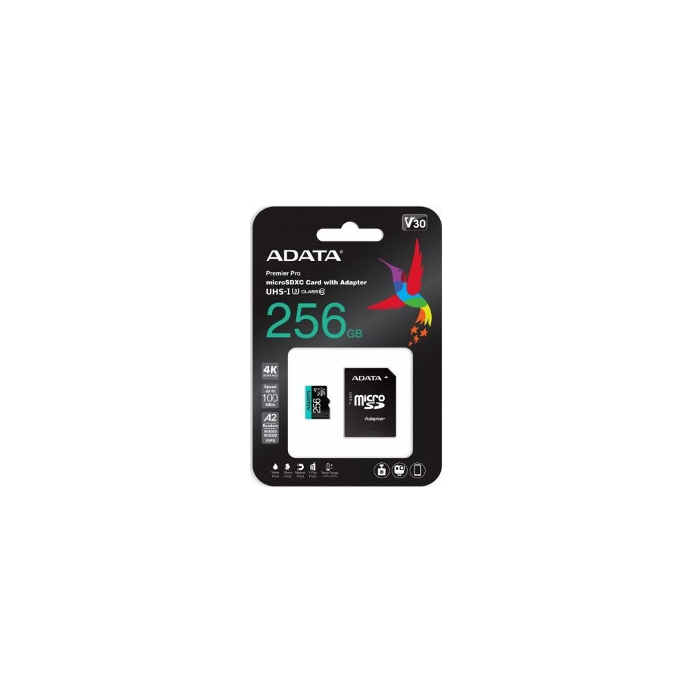 Produktbild för ADATA Premier Pro V30S - flash-minneskort - 256 GB - mikroSDXC UHS-I