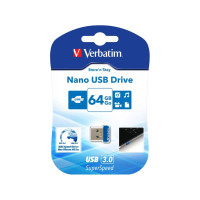 Produktbild för Verbatim Store 'n' Stay NANO - USB flash-enhet - 64 GB