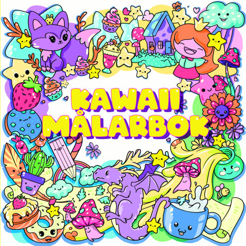 Tukan Förlag Kawaii målarbok (häftad)