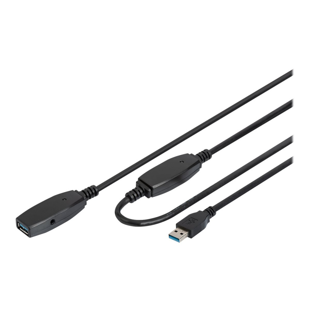 Produktbild för DIGITUS - USB-förlängningskabel - USB typ A till USB typ A - 15 m