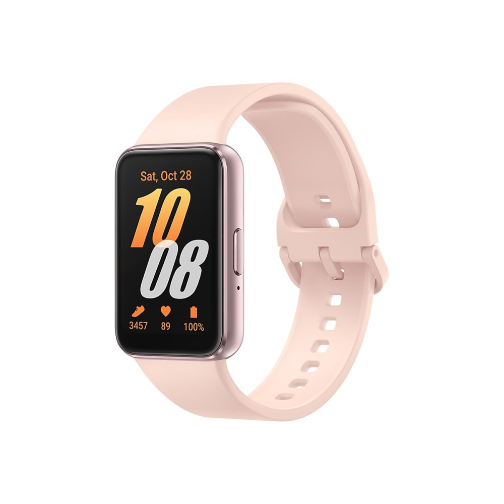 Produktbild för Samsung Galaxy Fit3 aktivitetspårare med rem - 256 MB - guldrosa