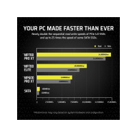 Produktbild för CORSAIR MP700 PRO XT - SSD - 1 TB - PCI Express 5.0 x4 (NVMe)