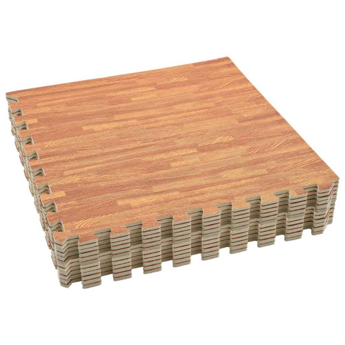 vidaXL Pool grundmatta 12 pcs trä 4,32 ㎡ EVA-skum