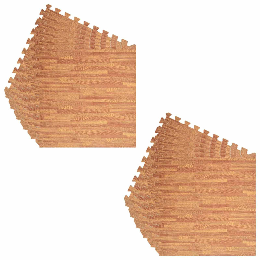 Produktbild för Pool grundmatta 12 pcs trä 4,32 ㎡ EVA-skum