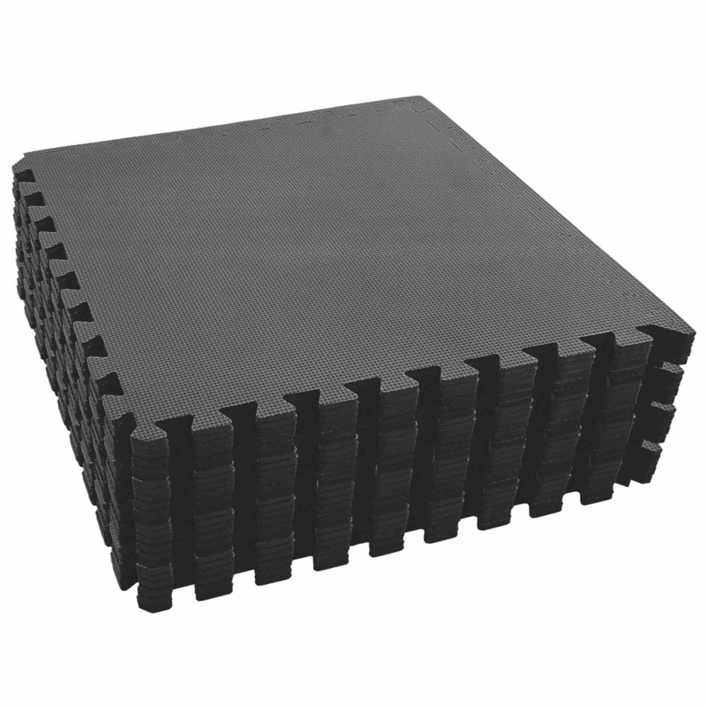 Produktbild för Pool grundmatta 24 pcs Svart 8,64 ㎡ EVA-skum