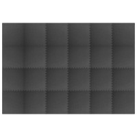Produktbild för Pool grundmatta 24 pcs Svart 8,64 ㎡ EVA-skum