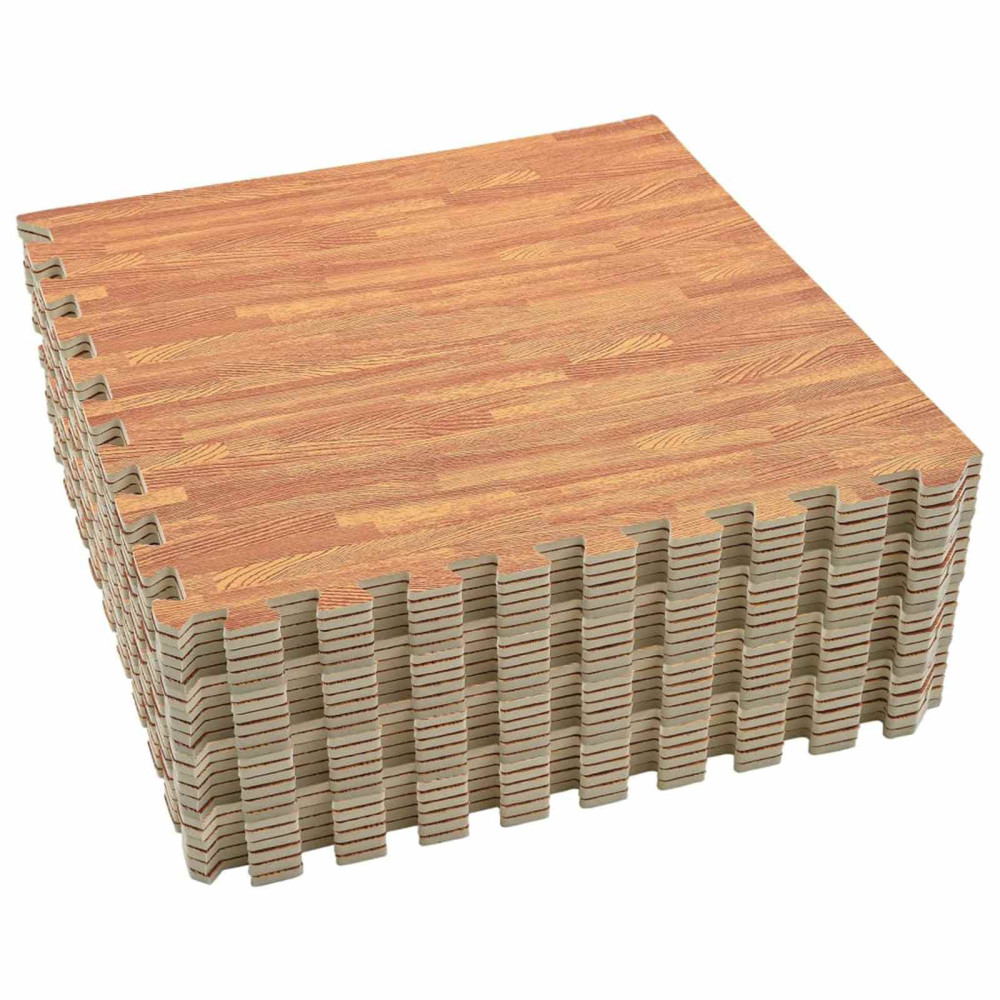 Produktbild för Pool grundmatta 24 pcs trä 8,64 ㎡ EVA-skum