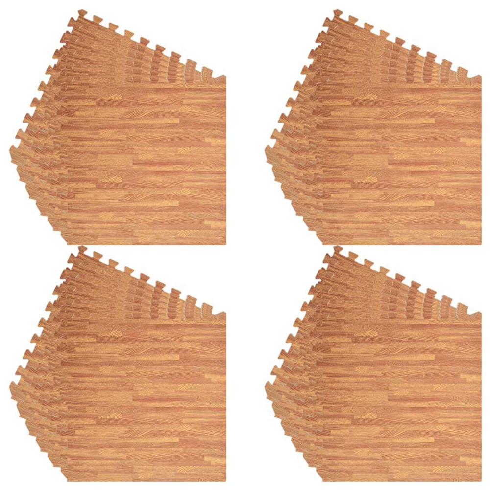 Produktbild för Pool grundmatta 24 pcs trä 8,64 ㎡ EVA-skum