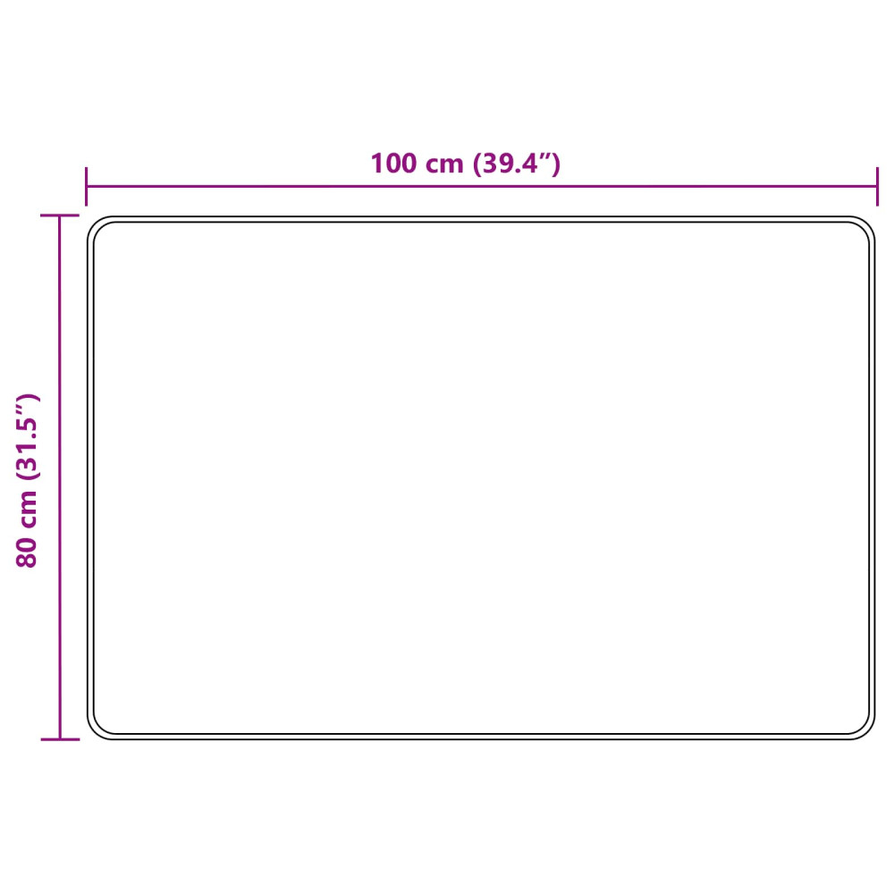 Produktbild för Mattlöpare MARSA Skogsgrön 80 x 100 cm Polyester och PVC