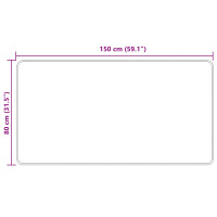 Produktbild för Mattlöpare MARSA Skogsgrön 80 x 150 cm Polyester och PVC