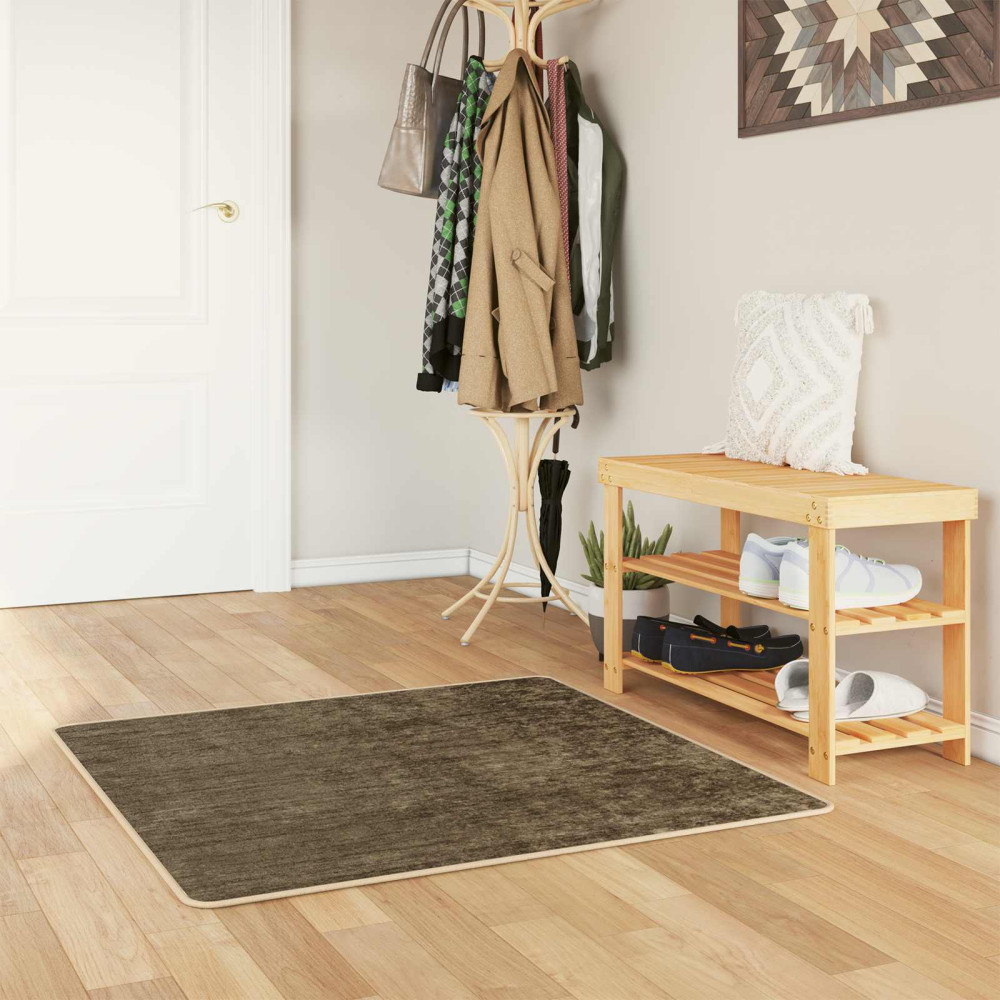 Produktbild för Mattlöpare MARSA Skogsgrön 100 x 100 cm Polyester och PVC