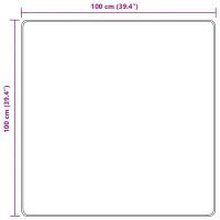 Produktbild för Mattlöpare MARSA Skogsgrön 100 x 100 cm Polyester och PVC
