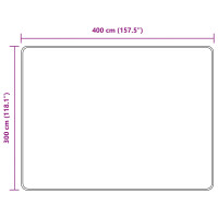 Produktbild för Mattlöpare MARSA Skogsgrön 300 x 400 cm Polyester och PVC