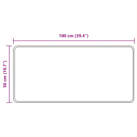 Produktbild för Mattlöpare MARSA Grå 50 x 100 cm Polyester och PVC