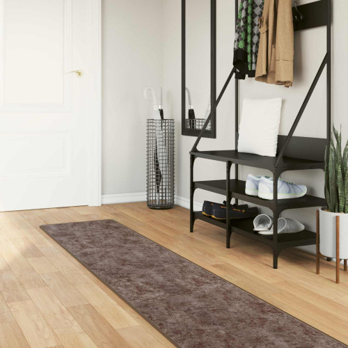 vidaXL Mattlöpare MARSA Grå 450 x 50 cm Polyester och PVC - Mattor