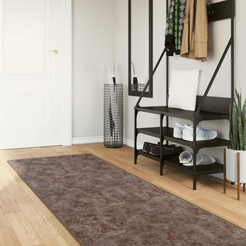 vidaXL Mattlöpare MARSA Grå 100 x 350 cm Polyester och PVC