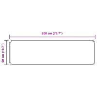 Produktbild för Mattlöpare MARSA Flerfärgsdesign 50 x 200 cm Polyester och PVC