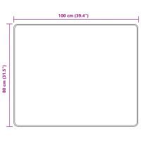 Produktbild för Mattlöpare MARSA Flerfärgsdesign 80 x 100 cm Polyester och PVC