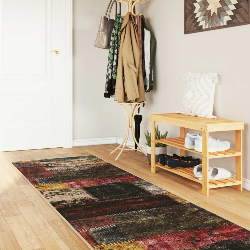 vidaXL Mattlöpare MARSA Flerfärgsdesign 80 x 450 cm Polyester och PVC