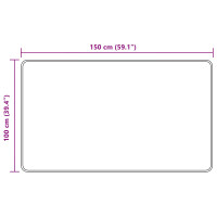Produktbild för Mattlöpare MARSA Flerfärgsdesign 100 x 150 cm Polyester och PVC