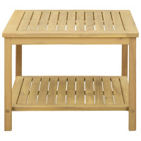 Produktbild för Sidobord Olivenatur 60 x 60 x 45 cm Massivt Akaciaträ