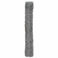 Produktbild för Kedjelänk Stängsel Galvaniserad 2 x 20 m Glas