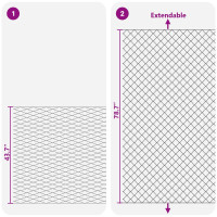 Produktbild för Kedjelänk Stängsel Galvaniserad 2 x 20 m Glas