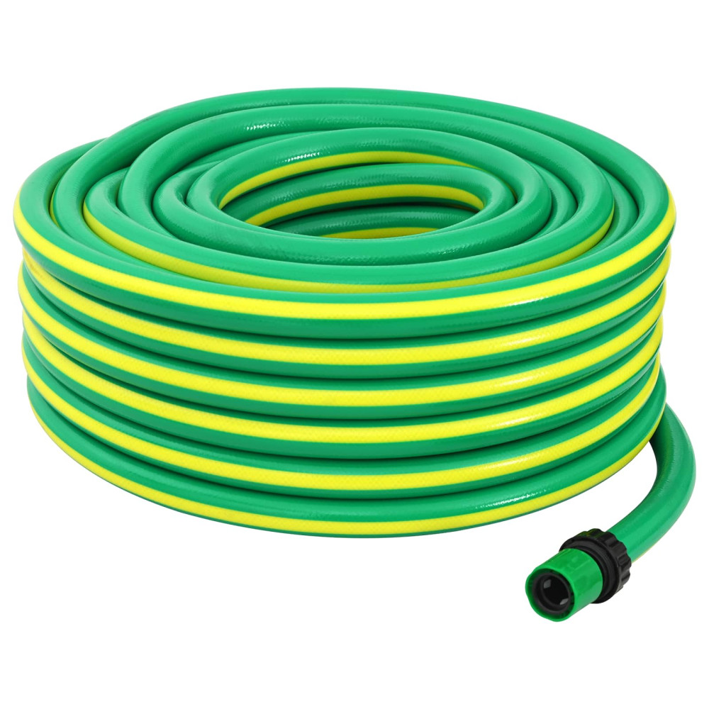 Produktbild för Trädgårdsslang 5-lagers Grön och Gul 1 / 2'' 10 m PVC