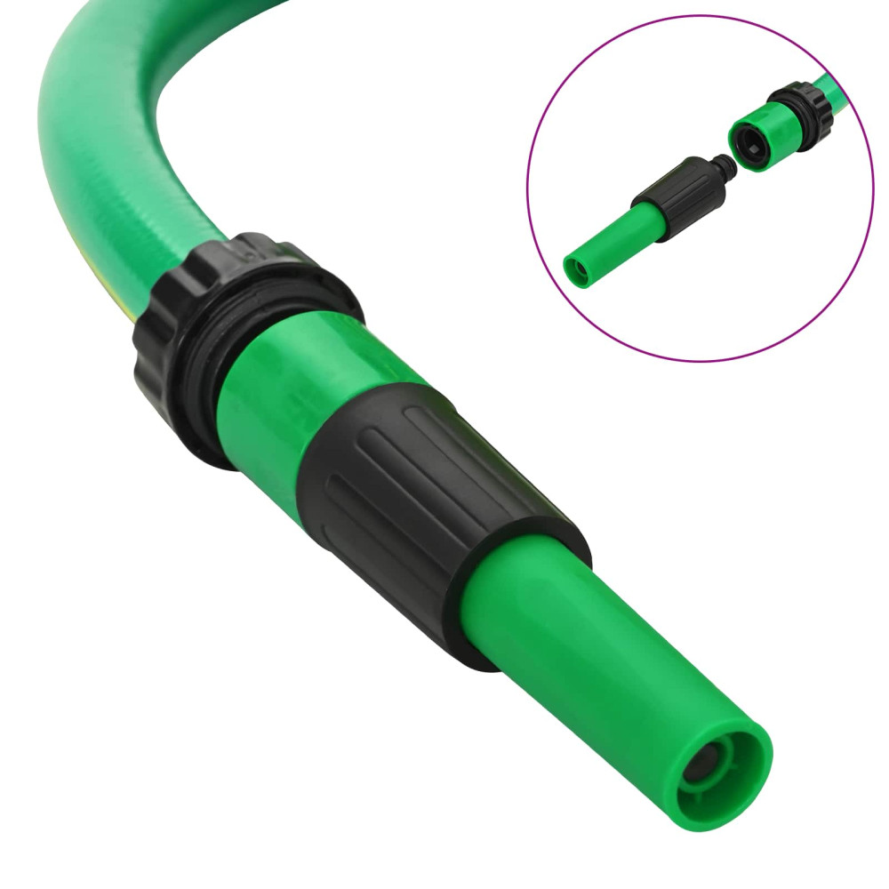 Produktbild för Trädgårdsslang 5-lagers Grön och Gul 1 / 2'' 10 m PVC