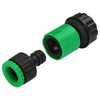 Produktbild för Trädgårdsslang 5-lagers Grön och Gul 12 mm 30 m PVC