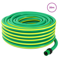 Produktbild för Trädgårdsslang 5-lagers Grön och Gul 3 / 4'' 20 m PVC