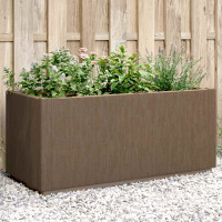 Produktbild för Trädgårdsblomlåda Brun 80 x 36 x 35 cm PP