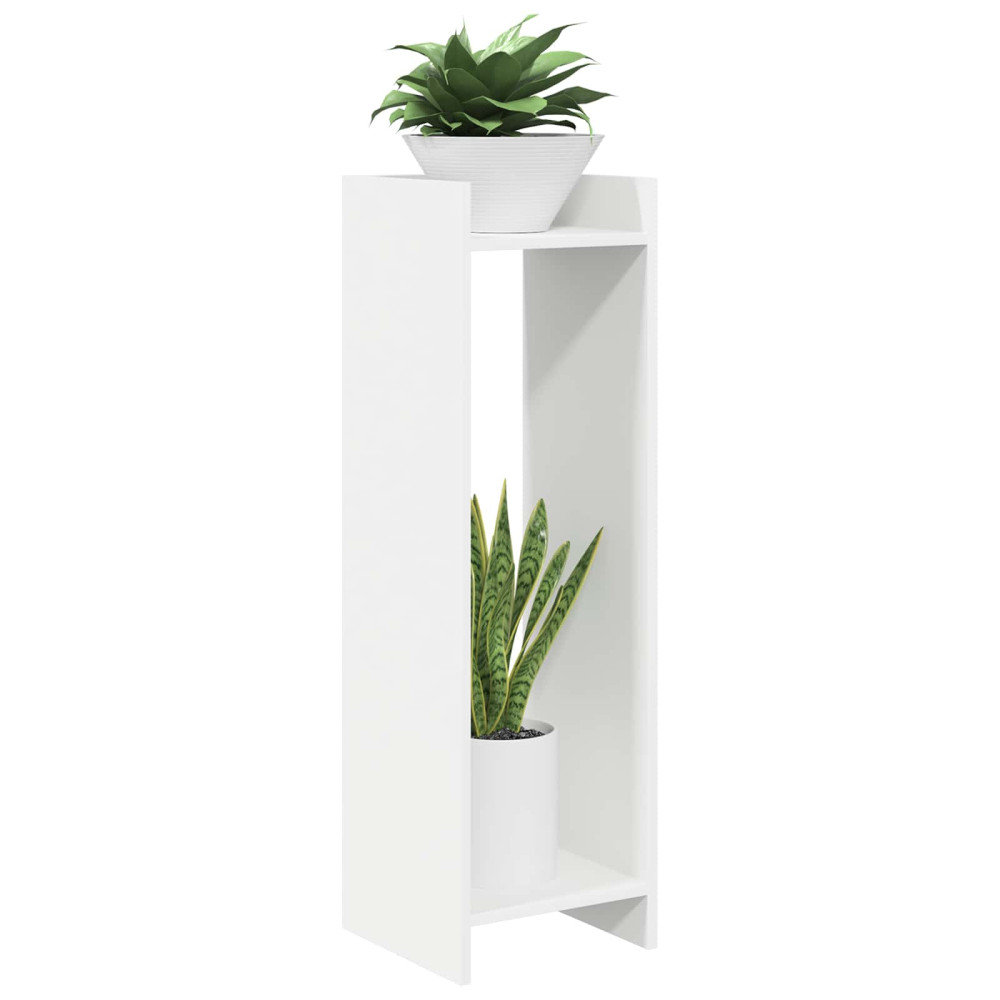 Produktbild för Växtställ Vit 30 x 30 x 100 cm Konstruerat trä